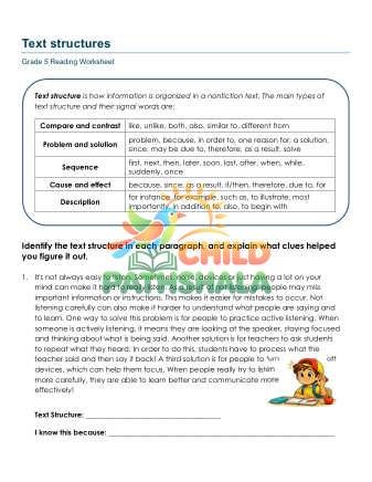 Preview of Text Structures Cxo