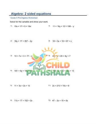 Two Sided Equations C