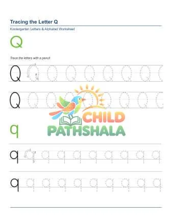 Preview of Tracing Letters Q