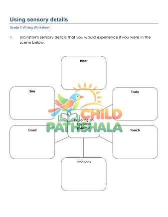 Preview of Using Sensory Details Ebo