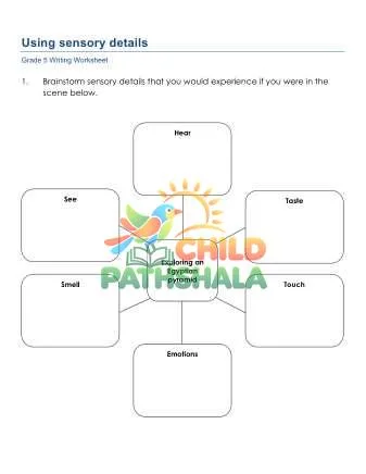 Preview of Using Sensory Details Ebo