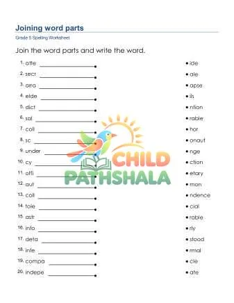 Word Parts preview