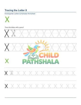 Preview of Tracing Letters X