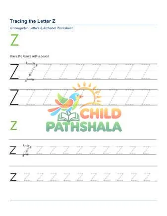 Preview of Tracing Letters Z