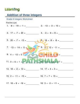 Addition Of 3 Integers D