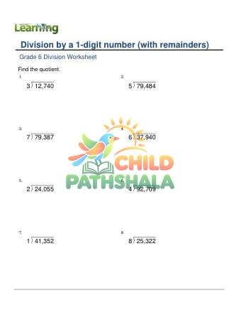 Division By 1 Digit 0 100000 With Remainder E