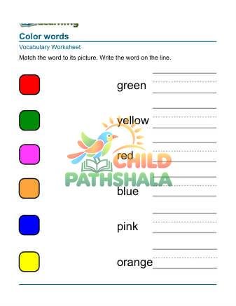 Practice Words Colors 4