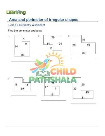 Preview of Area And Perimeter Irregular Rectangular Shapes