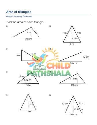 Area Of Triangles C