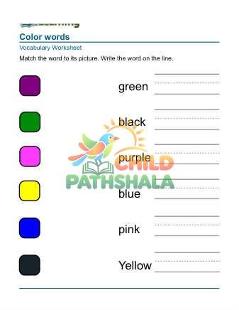 Practice Words Colors 5