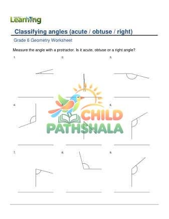 Preview of Geometry Classify Measure Angles F