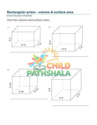 Preview of Rectangular Prism Volume Surface Area