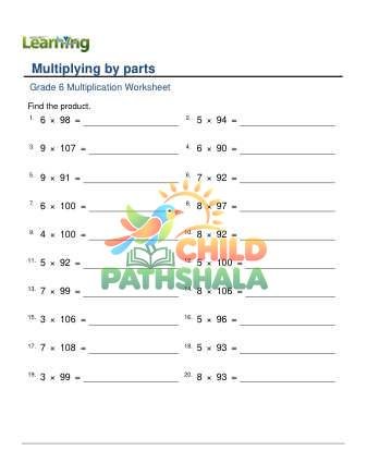 Preview of Multiplication In Parts Distributive A