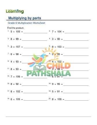 Preview of Multiplication In Parts Distributive F