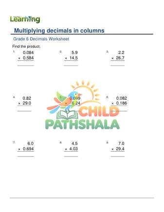 Multiply Two Decimals 0 3 Decimal Digits B