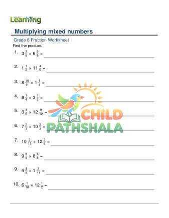 Multiplying Mixed Numbers A