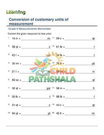 Preview of Conversion Of Customary Units Mixed Practice F