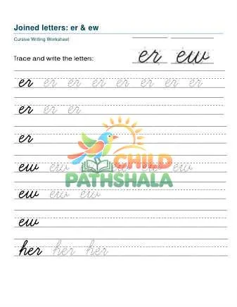 Preview of Letter Joins Er Ew