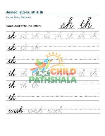 Preview of Letter Joins Sh Th