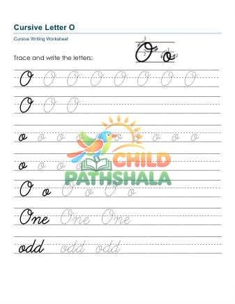 Letters Oo Printable Worksheet for Handwriting