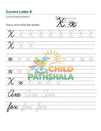 Preview of Letters Xx Printable