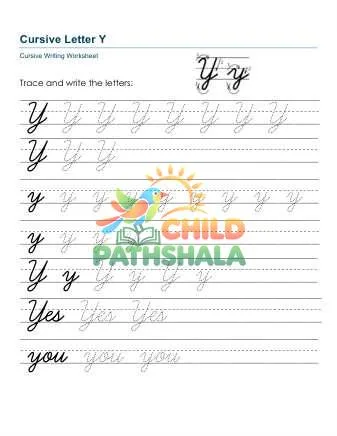 Preview of Letters Yy Printable
