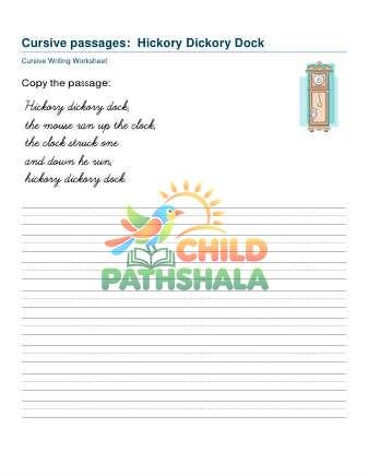 Passages 12 Worksheet for Handwriting