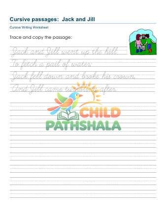 Practice Passages 16 Printable Worksheet for Handwriting