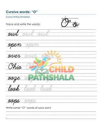 Preview of Practice Words Oo Printable
