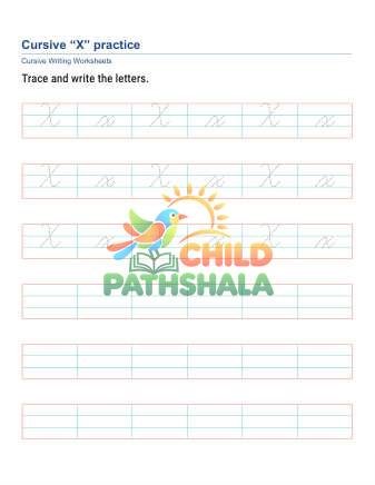 Practice X Worksheet for Handwriting