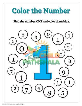 Preview of Numbers Coloring Part 2