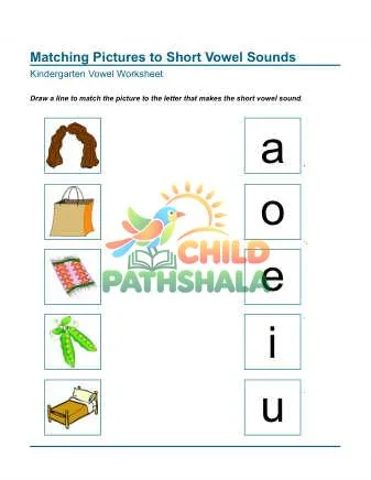 Preview of Matching Picture To Short Vowel