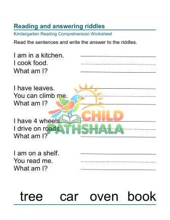 Preview of Reading Comprehension Riddle Word Clues