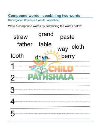 Worksheet Compound Words Making 4