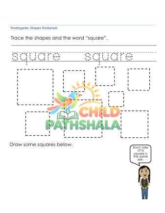 Preview of Tracing Drawing Squares