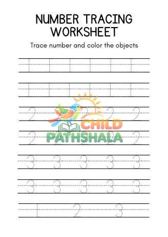 Preview of Tracing Worksheets Tracing Numbers
