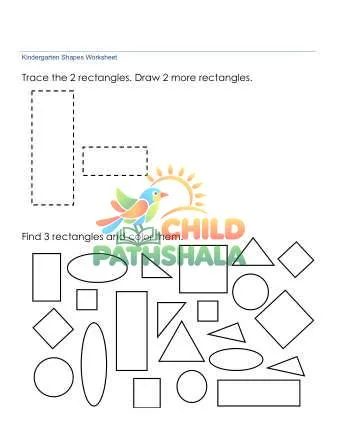 Preview of Identify Rectangles Worksheet