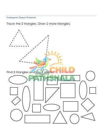 Preview of Identify Triangles Worksheet