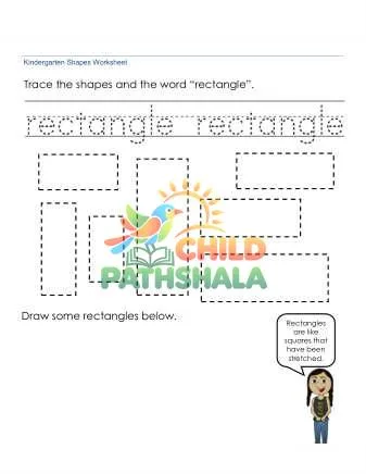 Preview of Tracing Drawing Rectangles