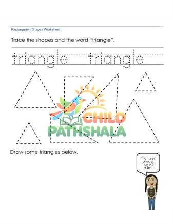 Preview of Tracing Drawing Triangles