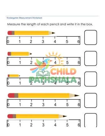 Preview of Measurement Worksheets Ruler