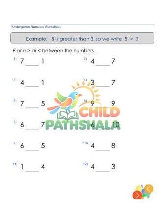 Comparing Numbers More Than Less Than 10 2