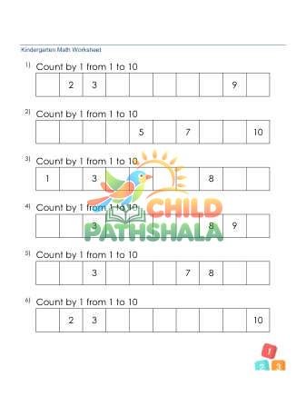 Counting Missing Number Sequence 1 10