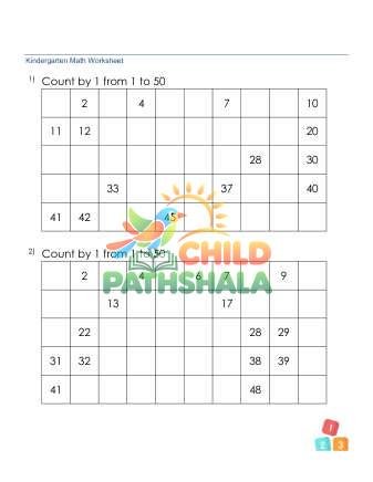 Counting Missing Number Sequence 1 50 C