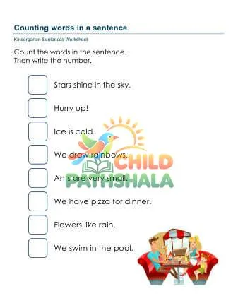 Preview of Counting Words Sentence Hsw