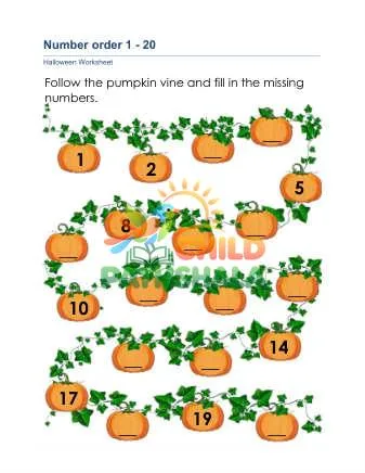 Preview of Halloween Numbers Counting