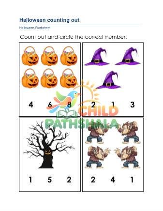 Preview of Halloween Numbers Counting B