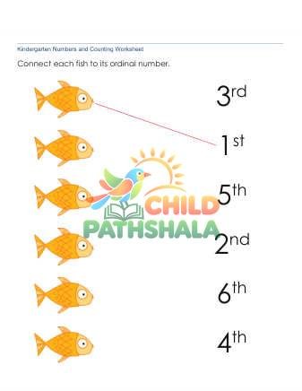 Ordinal Numbers Matching 4