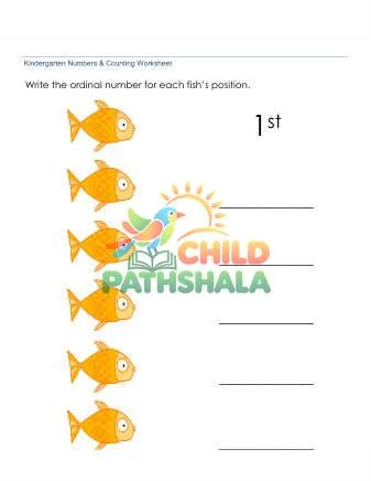 Preview of Ordinal Numbers Writing