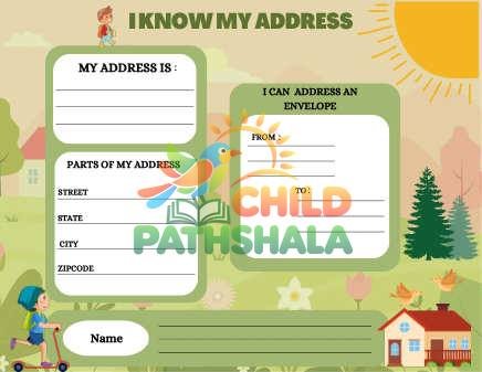 Preview of Phone Number Address Activity Phone Number And Address Preschool Curriculum